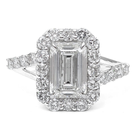 2.99 Carats Lab Grown Diamond 14K Gold Ring