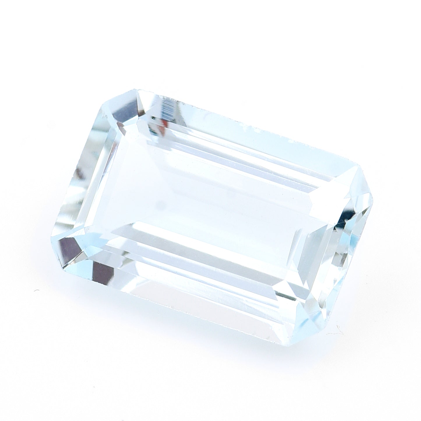 3.19 Natural Beryl Aquamarine Emerald Cut Gemstone