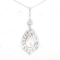 2.04 Carats Pink Lab Grown Diamond 14K Gold Pendant