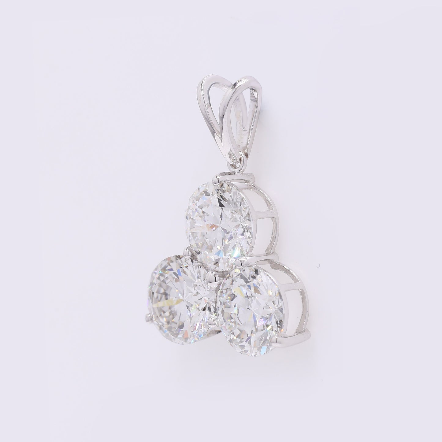 4.58 Carats Lab Grown Diamond 14K Gold Pendant