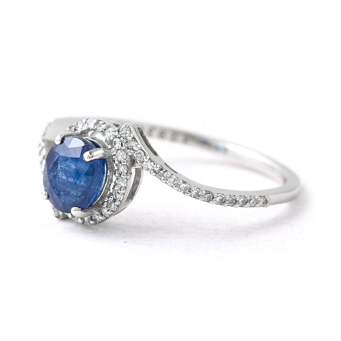 2.51 Ct Oval Mixed Cut Natural Sapphire 950 Platinum Ring