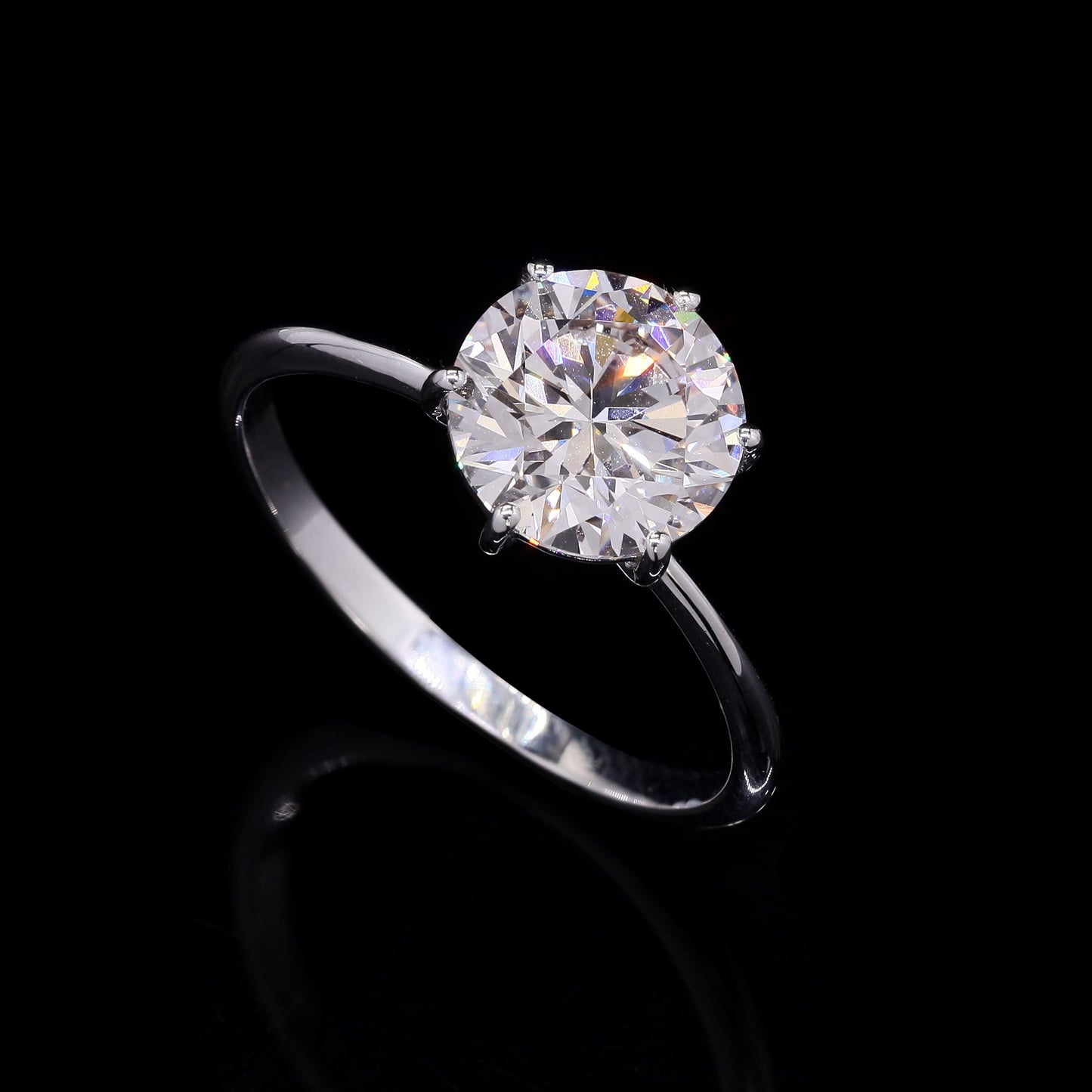 2.09 Carats Lab Grown Diamond 14K Gold Ring