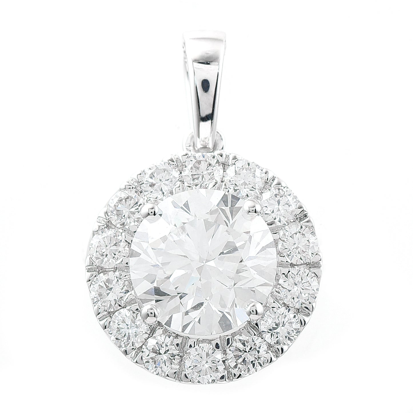 2.34 Carats Lab Grown Diamond 14K Gold Pendant