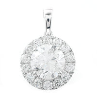 2.34 Carats Lab Grown Diamond 14K Gold Pendant