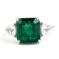 6.00 Carat Natural Beryl Emerald 14K Gold Ring