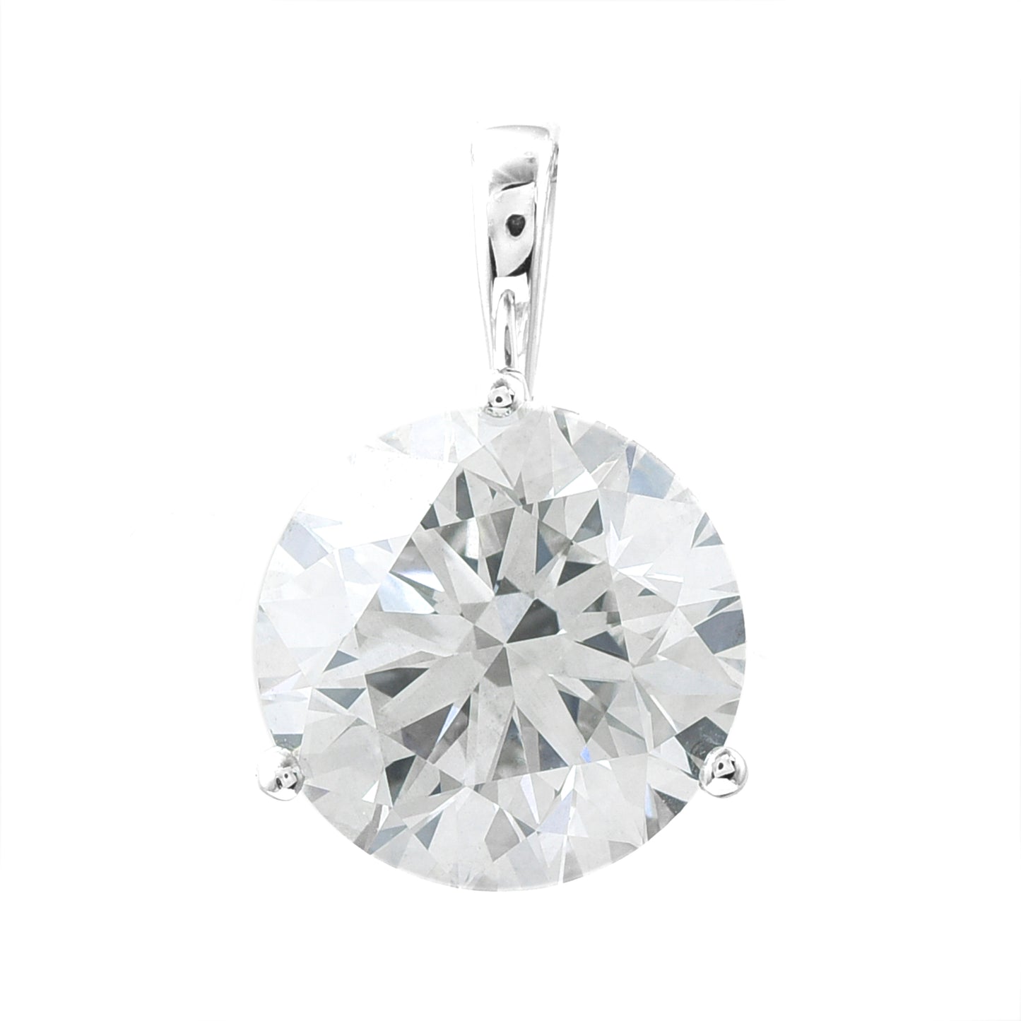 3.08 Carats Lab Grown Diamond 14K Gold Pendant