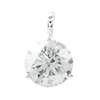 3.08 Carats Lab Grown Diamond 14K Gold Pendant