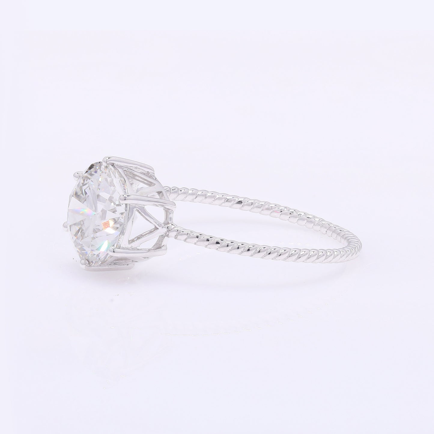 2.06 Carats Lab Grown Diamond 14K Gold Ring