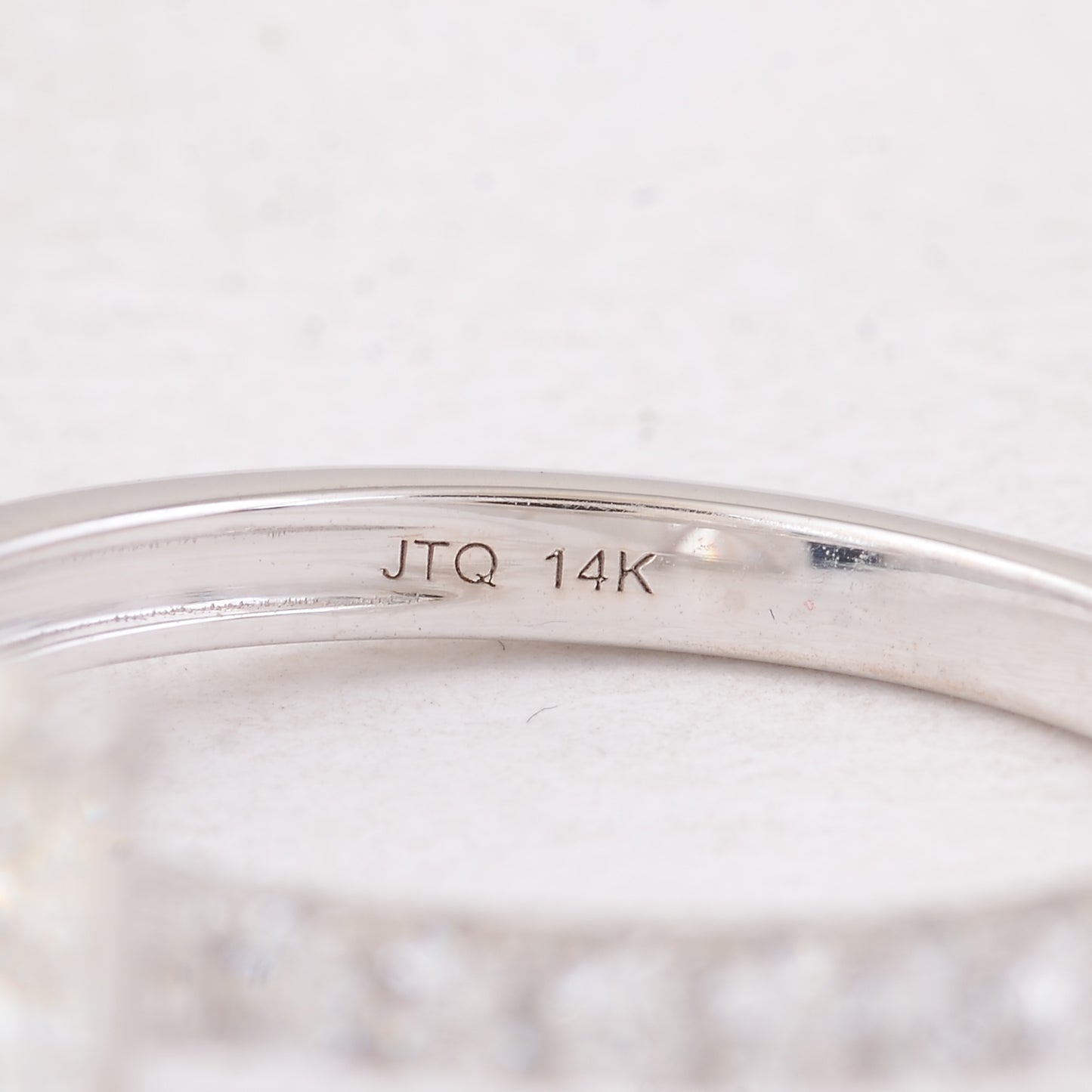 3.38 Carats Lab Grown Diamond 14K Gold Ring