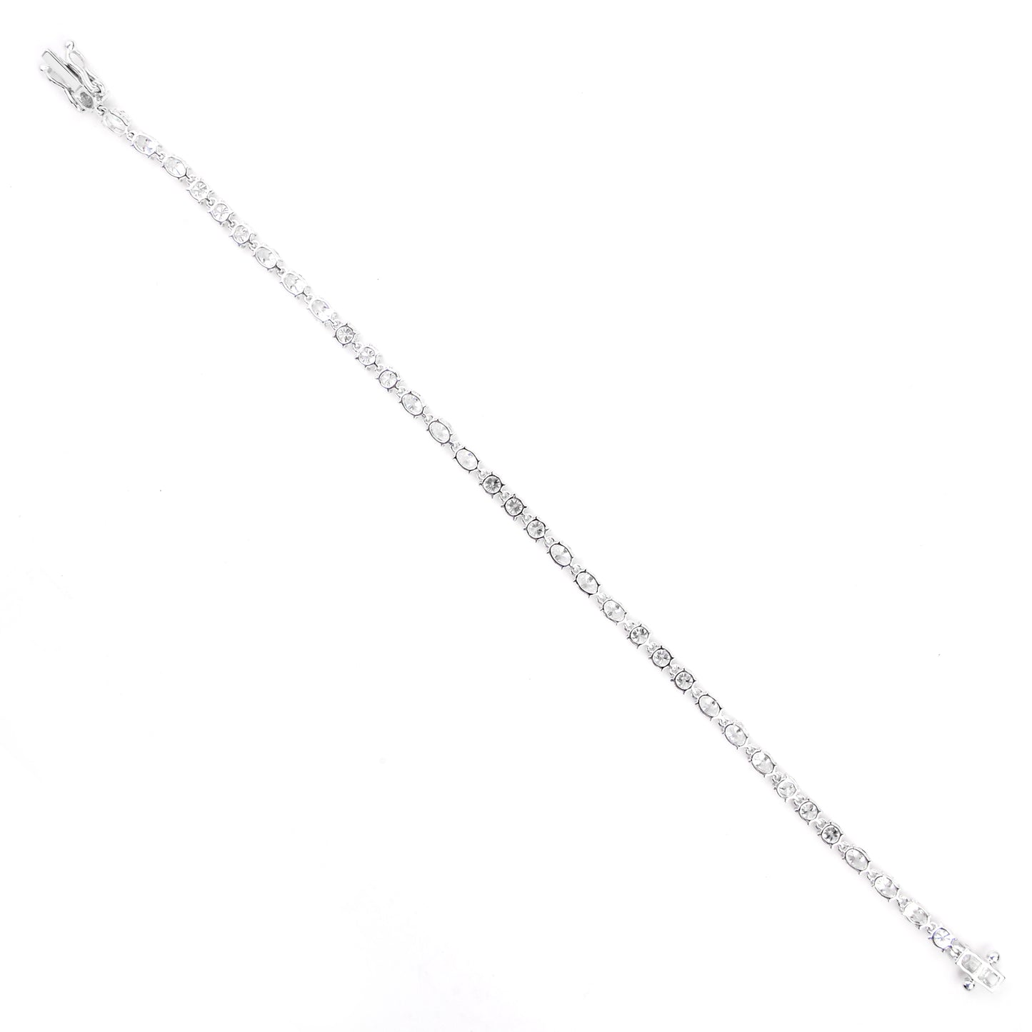 4.37 Carats Lab Grown Diamond 14K Gold Bracelet