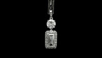 2.97 Carats Lab Grown Diamond 14K Gold Pendant