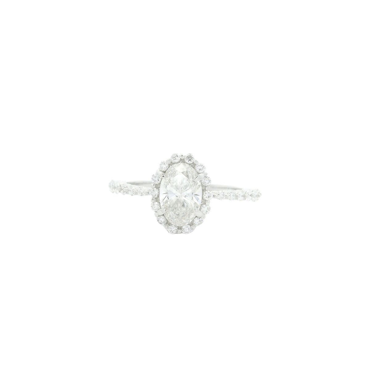 1.41 Carats Lab Grown Diamond 14K Gold Ring