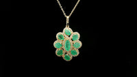 1.98 Ct Marquise Emerald 14K Gold Pendant