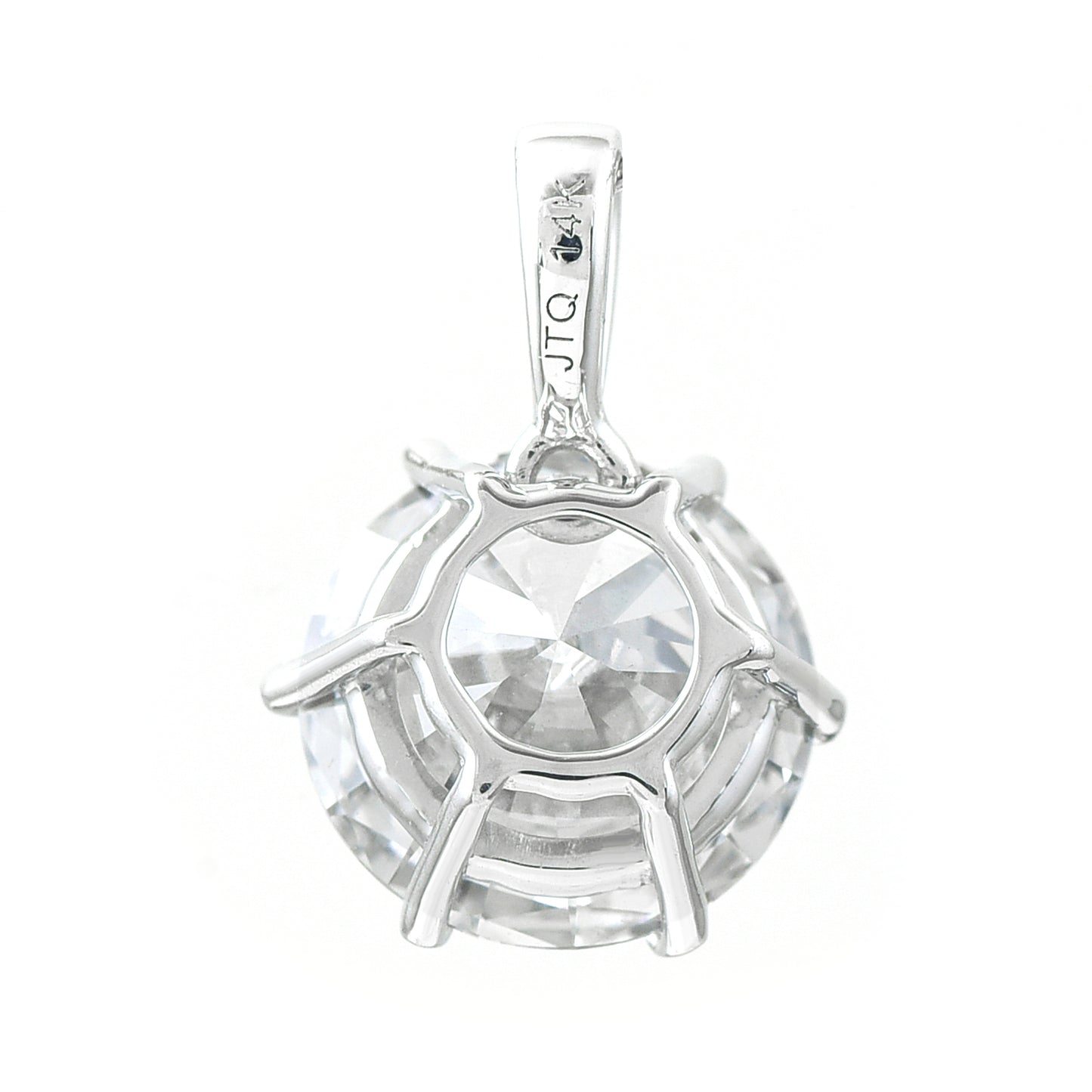 3.11 Carats Lab Grown Diamond 14K Gold Pendant