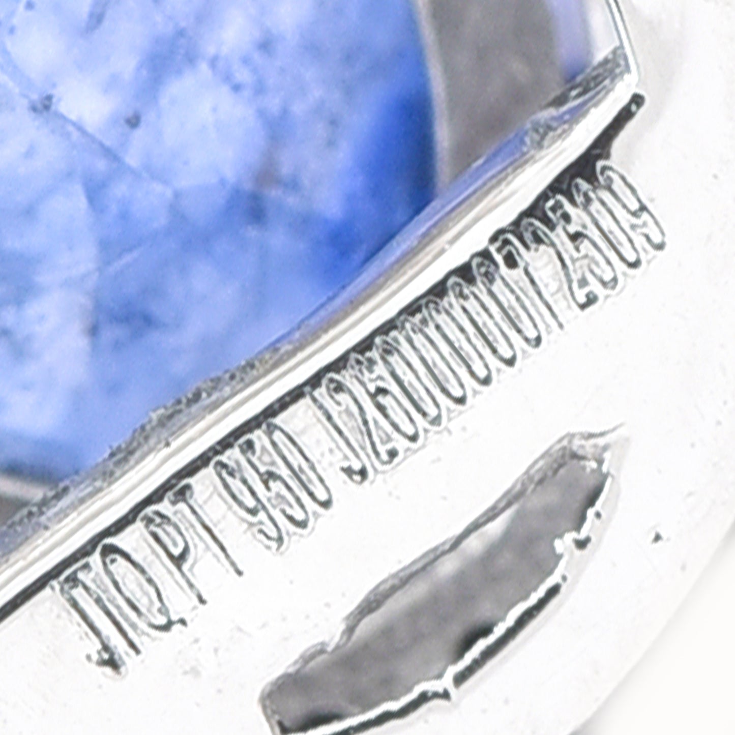 1.77 Ct Oval Mixed Cut Natural Sapphire 950 Platinum Pendant