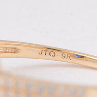 1.59 Ct Oval Sapphire 9K Gold Ring