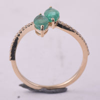 1.08 Ct Marquise Emerald 9K Gold Ring