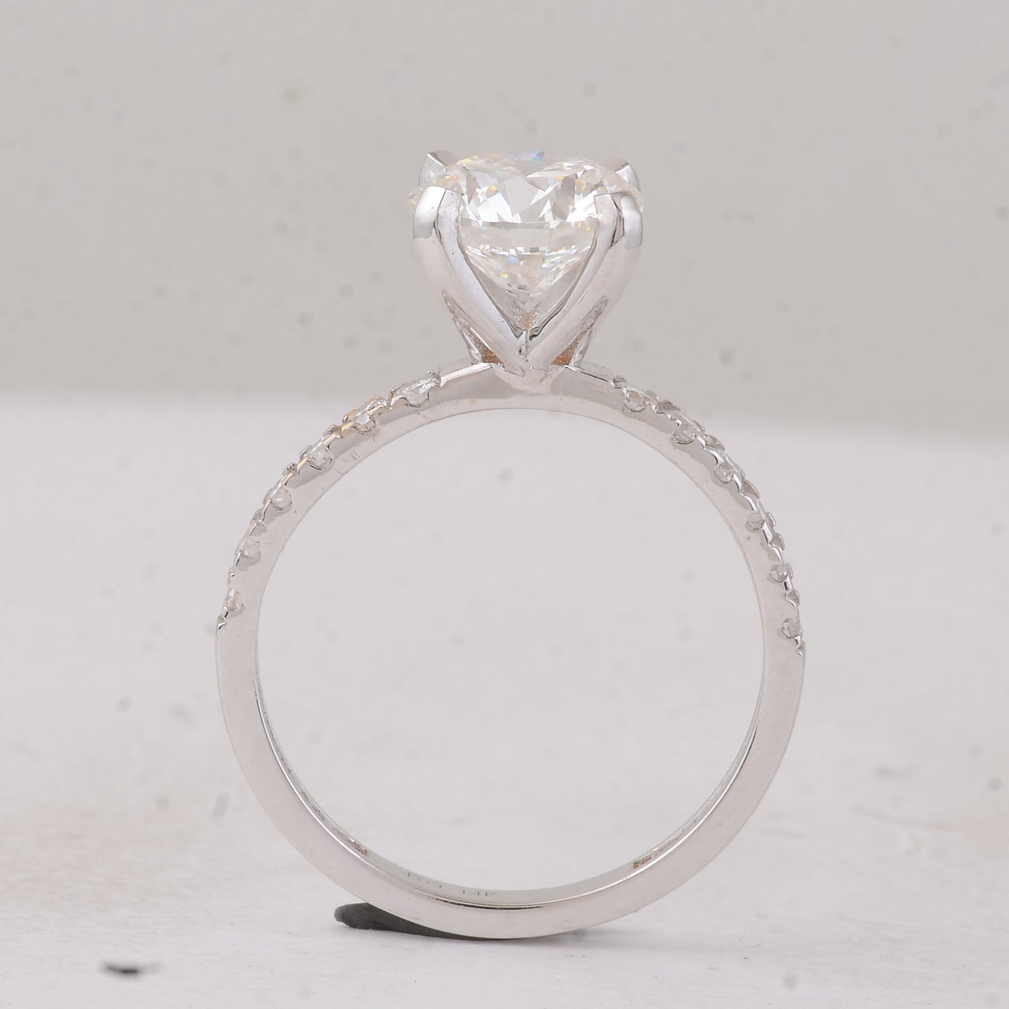 2.34 Carats Lab Grown Diamond 14K Gold Ring