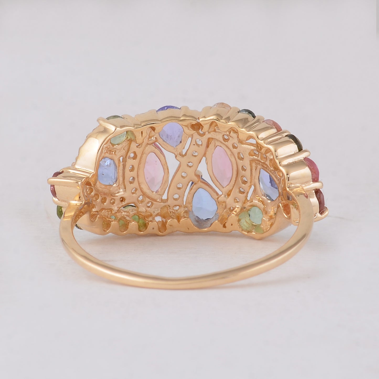 1.70 Ct Marquise Tourmaline 14K Gold Ring