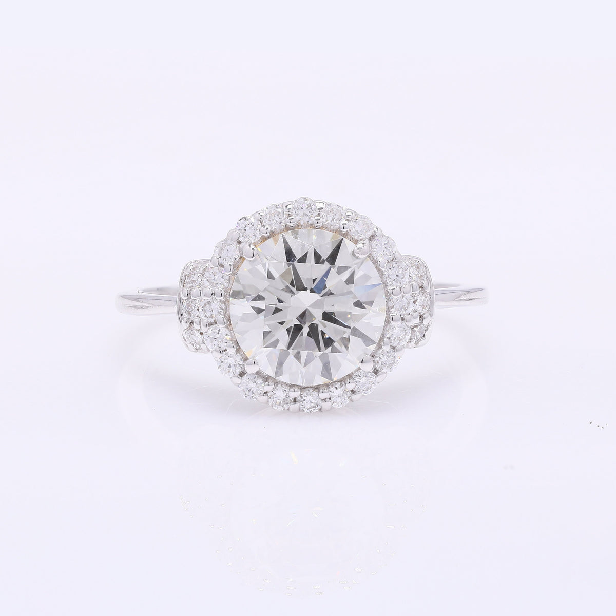 2.30 Carats Lab Grown Diamond 14K Gold Ring