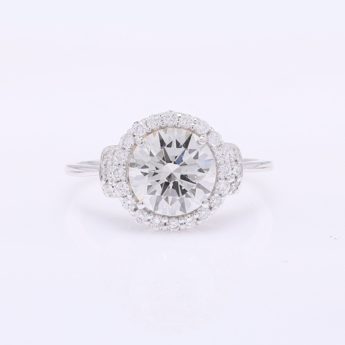 2.30 Carats Lab Grown Diamond 14K Gold Ring
