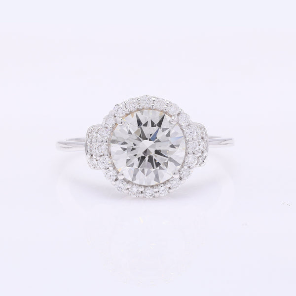 2.30 Carats Lab Grown Diamond 14K Gold Ring