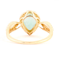 1.93 Carats Natural Beryl Emerald 14K Gold Ring