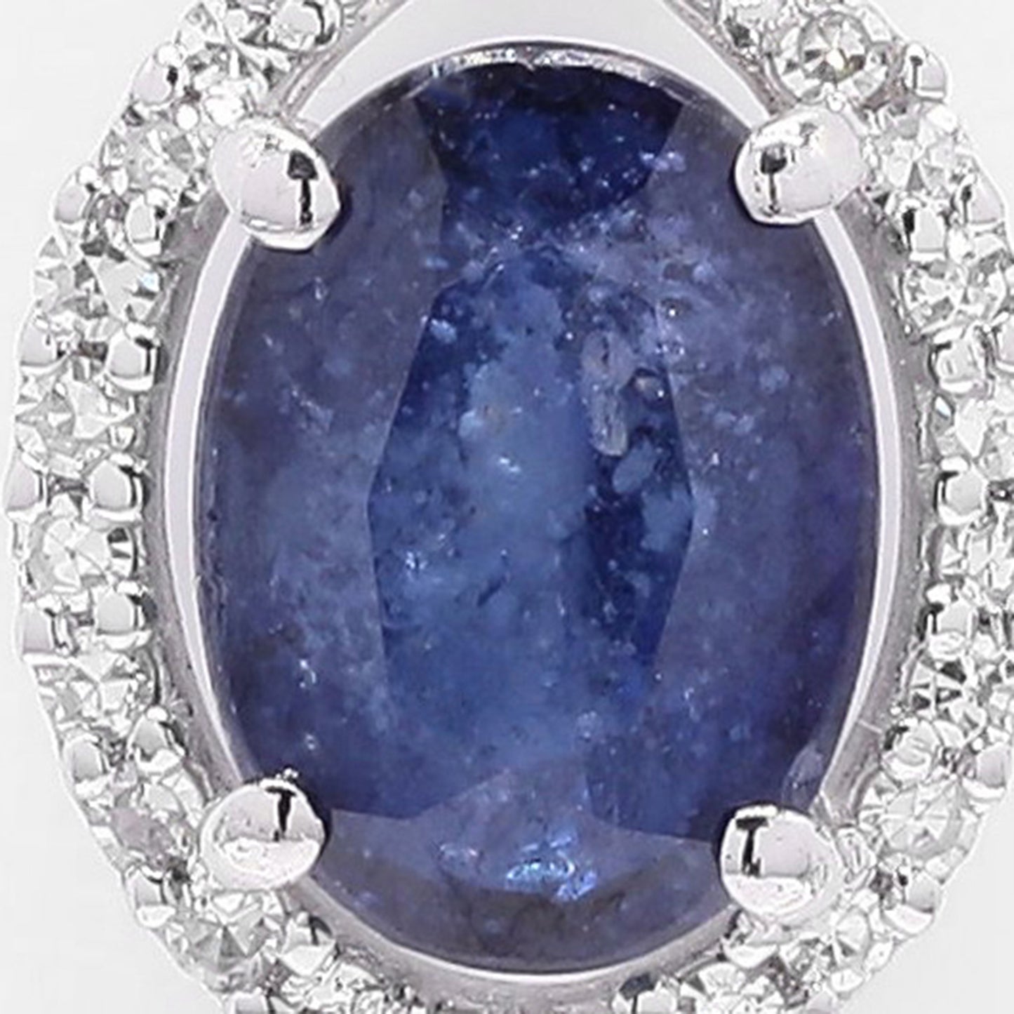 1.31 Ct Oval Mixed Cut Natural Sapphire 950 Platinum Pendant