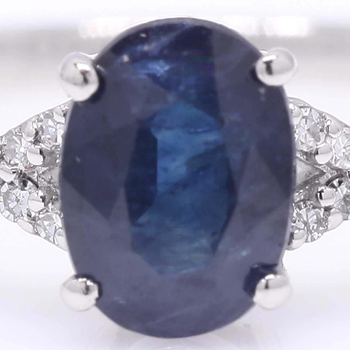 1.15 Ct Oval Mixed Cut Natural Sapphire 950 Platinum Ring