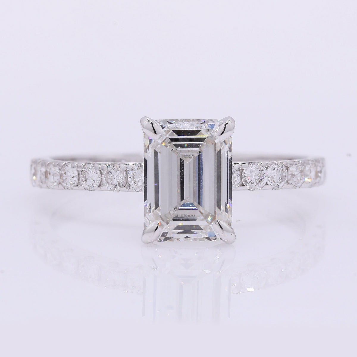 2.14 Carats Lab Grown Diamond 14K Gold Ring