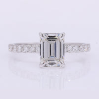 2.14 Carats Lab Grown Diamond 14K Gold Ring