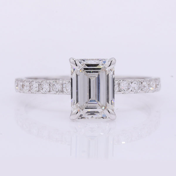 2.14 Carats Lab Grown Diamond 14K Gold Ring