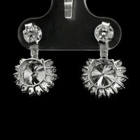 3.90 Carats Lab Grown Diamond 14K Gold Earrings