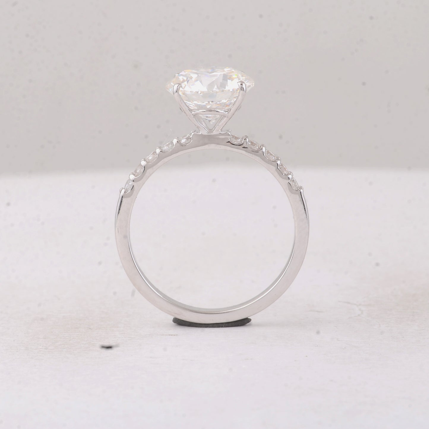 3.33 Carats Lab Grown Diamond 14K Gold Ring