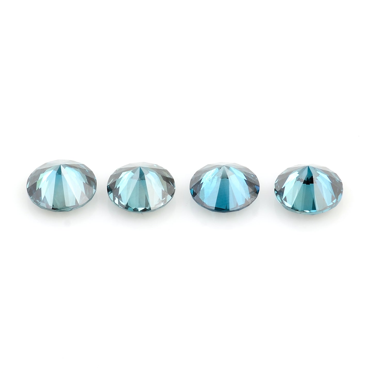 0.76 Blue Diamond Round Loose Gemstone