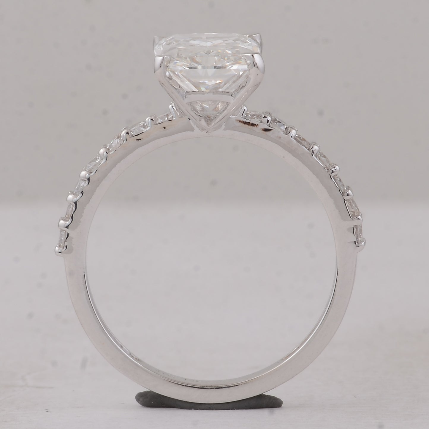 3.41 Carats Lab Grown Diamond 14K Gold Ring