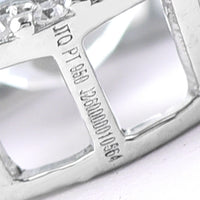 2.49 Ct Oval Mixed Cut Natural Aquamarine 950 Platinum Pendant