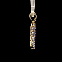 1.93 Ct Round Tanzanite 14K Gold Pendant