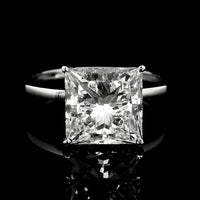 3.74 Carats Lab Grown Diamond 14K Gold Ring