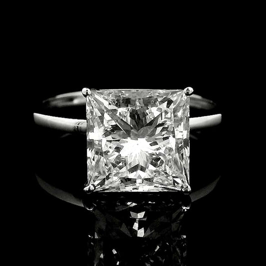 3.74 Carats Lab Grown Diamond 14K Gold Ring