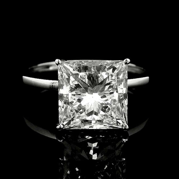 3.74 Carats Lab Grown Diamond 14K Gold Ring