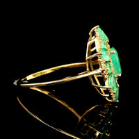 1.95 Ct Oval Emerald 14K Gold Ring