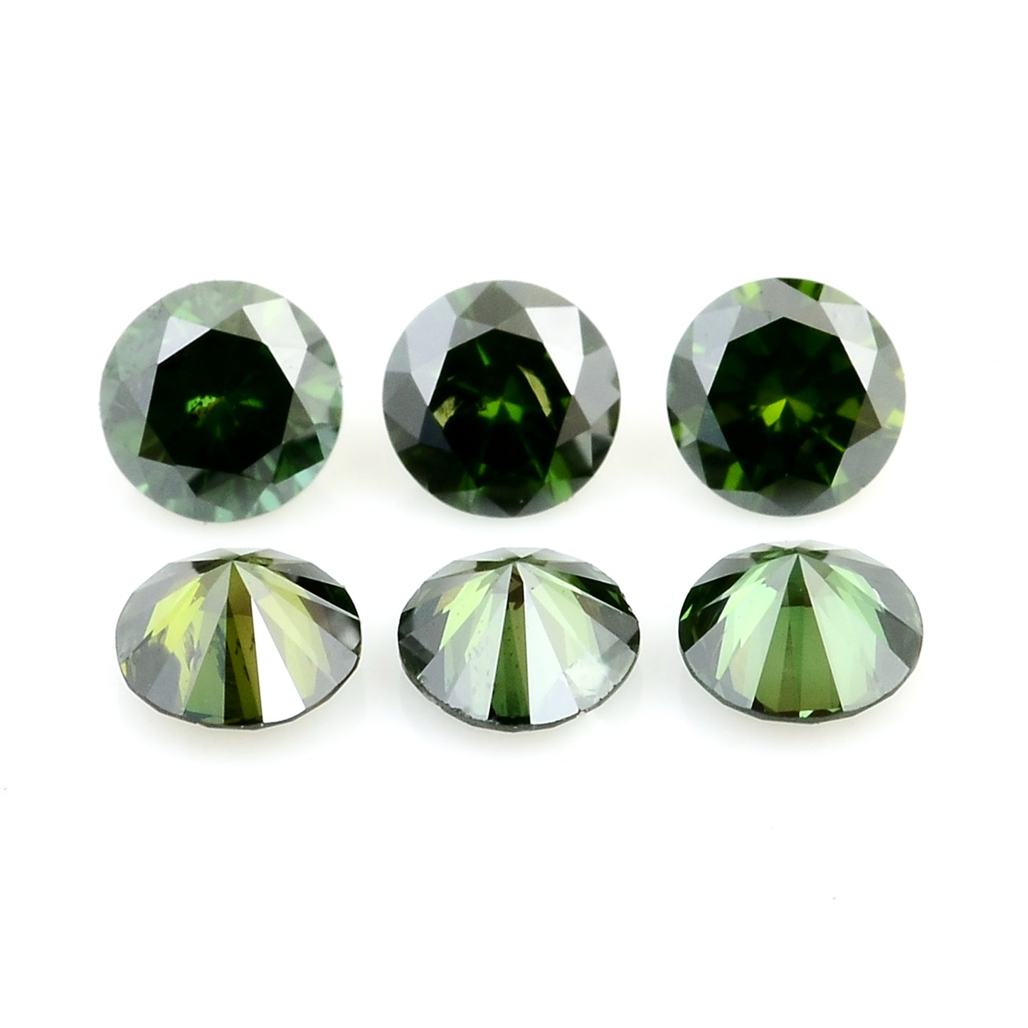 0.50 Green Diamond Round Loose Gemstone