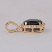 1.68 Ct Oval Emerald 9K Gold Pendant
