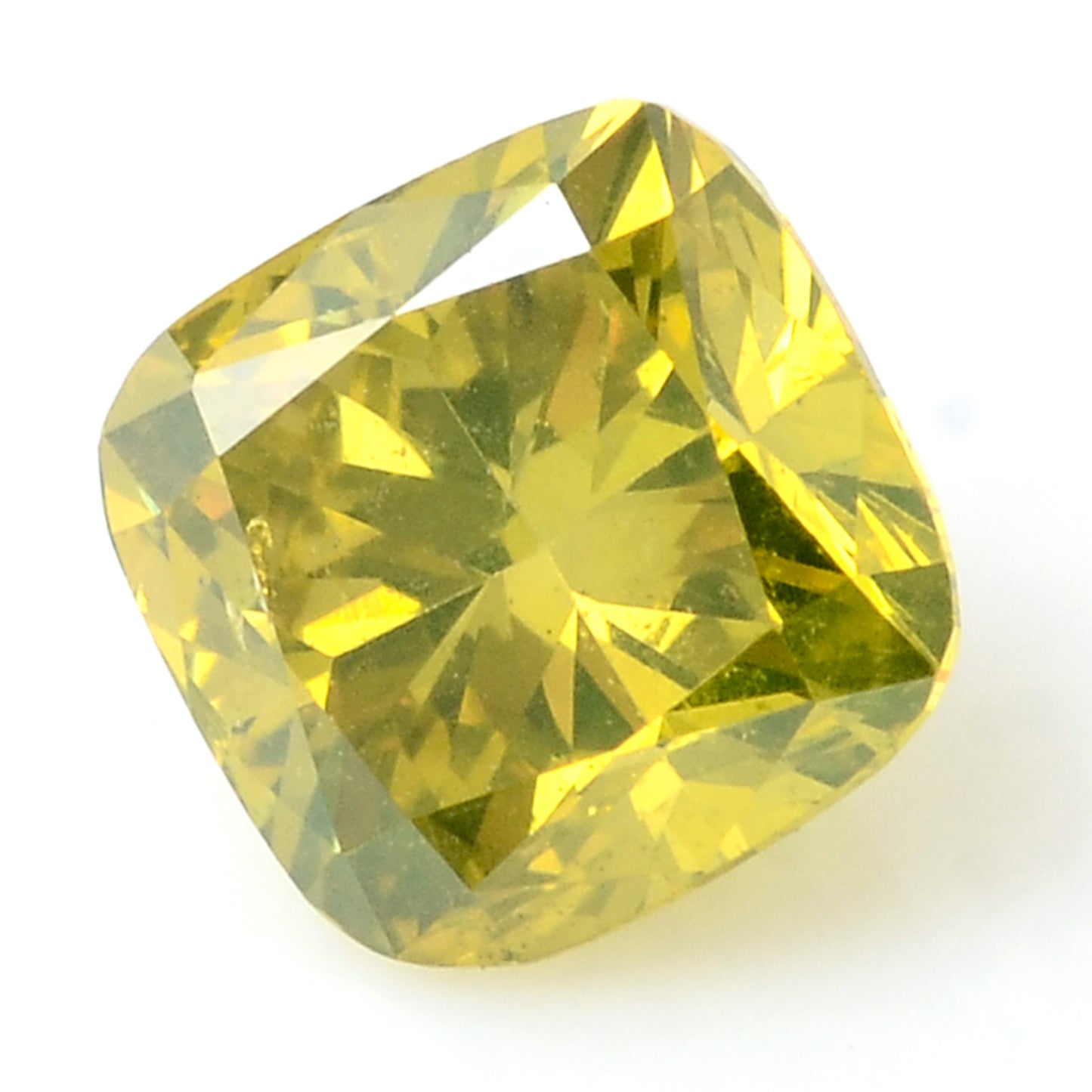 0.29 Carat Yellow Diamond Cushion Loose Gemstone
