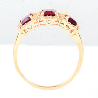 1.73 Ct Octagon Rubellite 14K Gold Ring