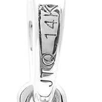 3.47 Carats Lab Grown Diamond 14K Gold Pendant