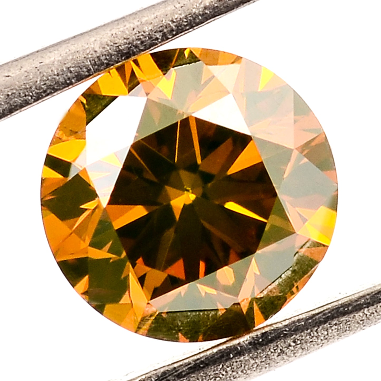 0.30 Red Diamond Round Loose Gemstone