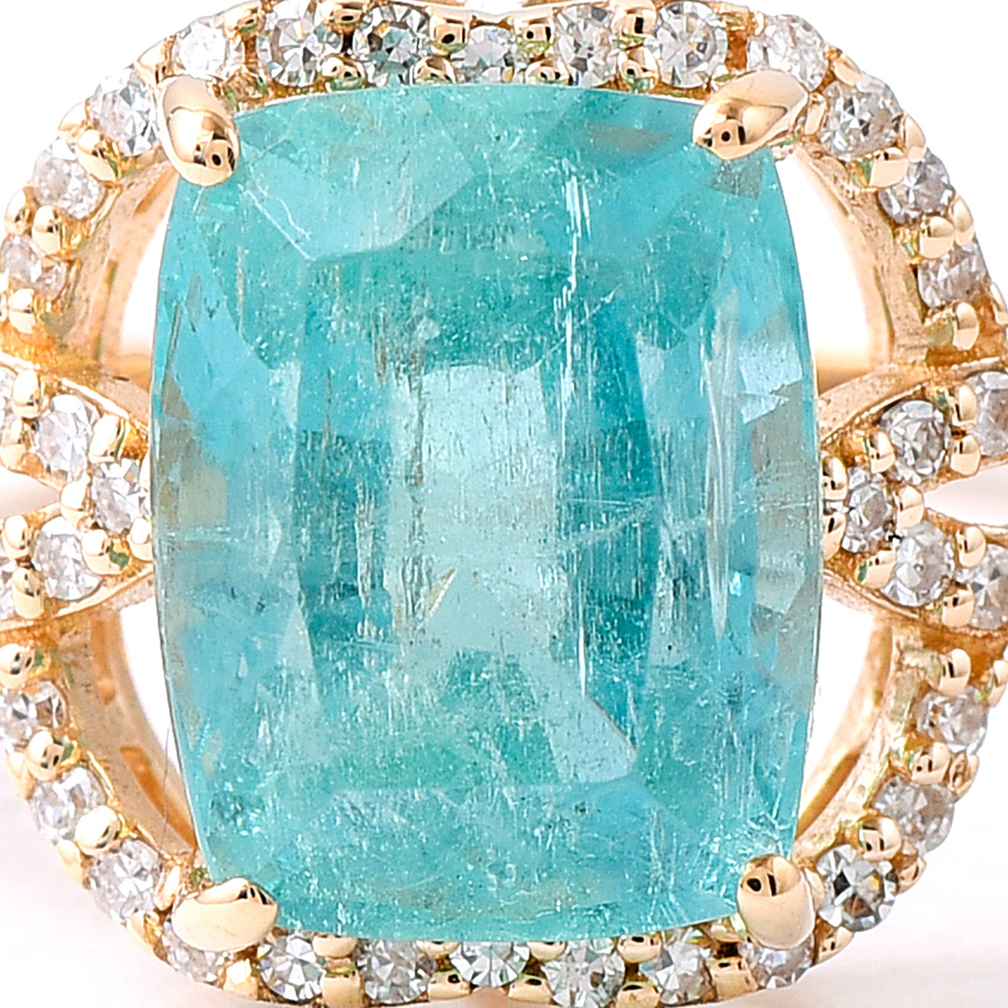 2.92 Ct Oval Mixed Cut Natural Emerald 14K Gold Ring