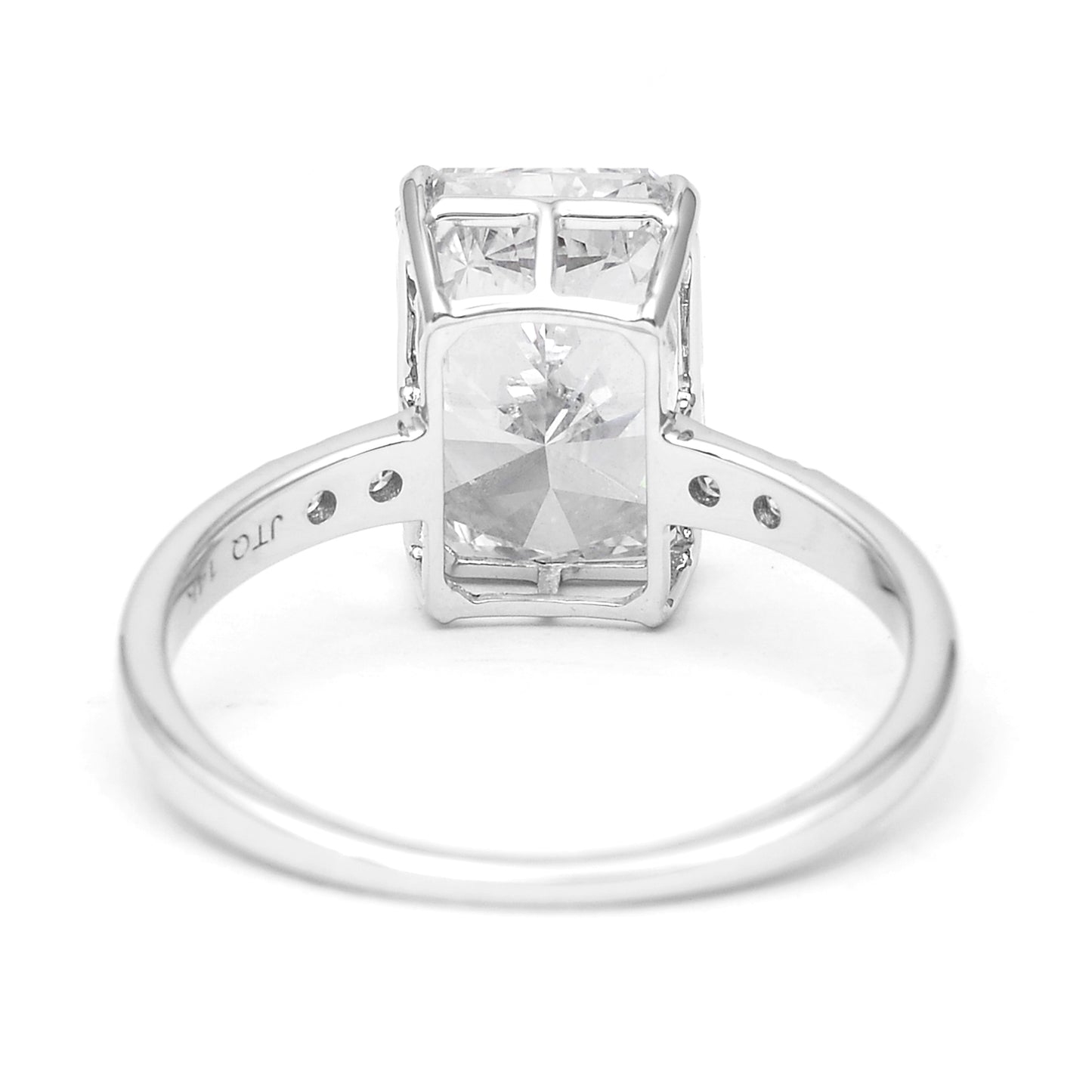 3.18 Carats Lab Grown Diamond 14K Gold Ring